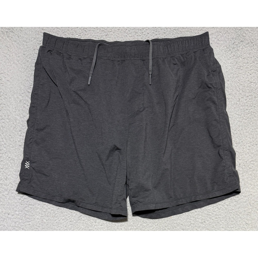 Rhone charcoal gray running active performance shorts Mens Large Nylon Stretch